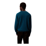 Maglie Uomo Calvin Klein - Ls Ez Cotton Crewnk Sweater 12Gg - Blu