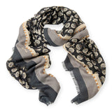 Foulard Donna Surkana - Foulard stampato - Nero
