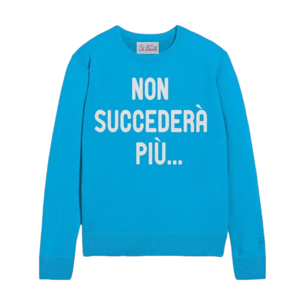 Maglioni Donna Mc2 Saint Barth - New Crewneck Sweater - Blu