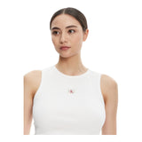 Canotte e top Donna Calvin Klein - A - Wvn Lbl 2X2 Cttn - Nero
