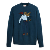 Maglioni Uomo Levi's - Original Hm Sweater Naval Academy - Blu