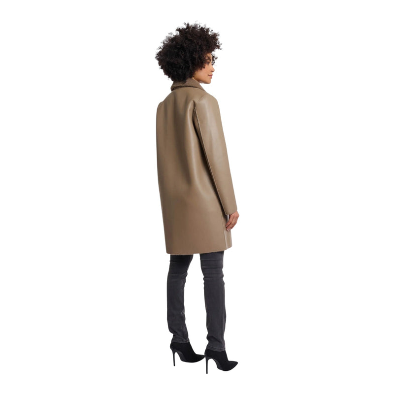 Cappotti Donna RINO & PELLE - Reversible double breasted coat - Beige