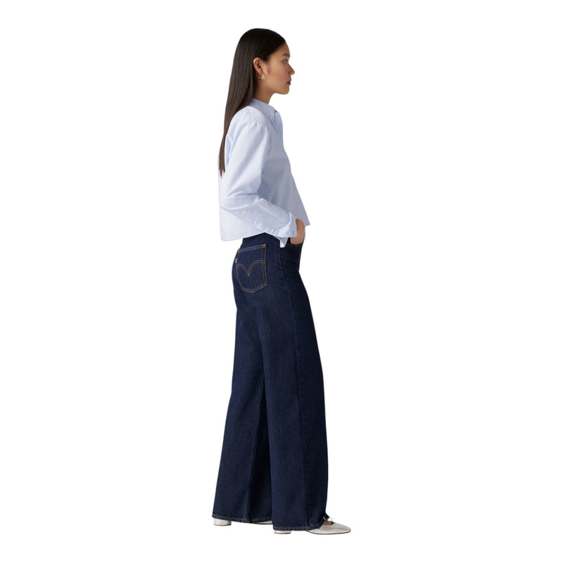 Jeans Donna Levi's - Ribcage Wide Leg - Blu
