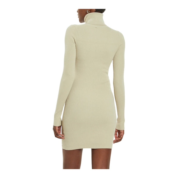 Vestiti casual Donna Calvin Klein - Woven Label Tight Sweater Dress - Beige