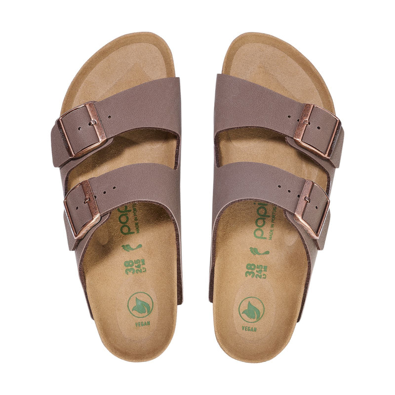 Sandali Donna Birkenstock - Arizona Platform mocca veg, Birko Flor - Marrone