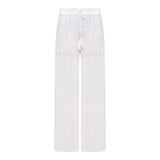Pantaloni Donna Twinset - Pantalone Palazzo - Bianco