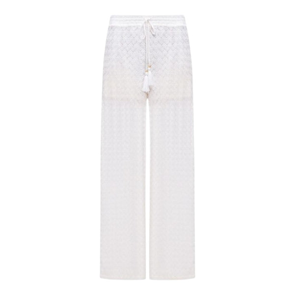 Pantaloni Donna Twinset - Pantalone Palazzo - Bianco