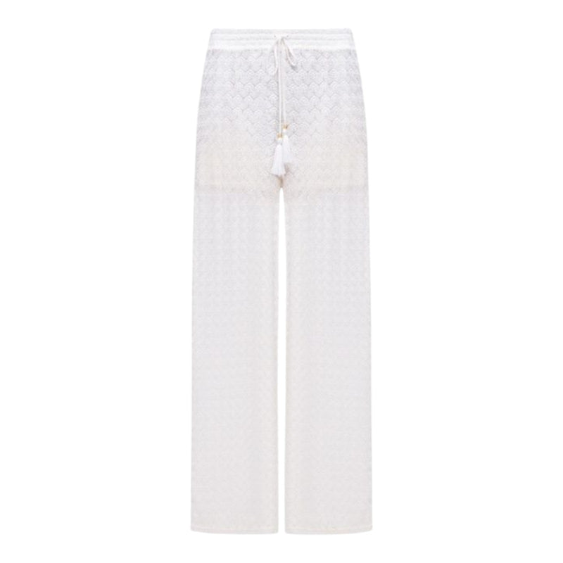Pantaloni Donna Twinset - Pantalone Palazzo - Bianco