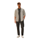 Camicie casual Uomo GMF965 - Camicia Ml Lino E Cotone - Marrone