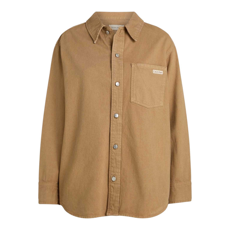 Camicie Donna Calvin Klein - 90s DENIM OVERSHIRT - Marrone