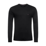 Maglie a manica lunga Uomo Tommy Hilfiger - Stretch Slim Fit Long Sleeve Tee - Nero