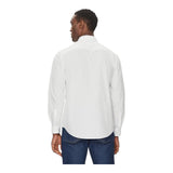 Camicie casual Uomo Calvin Klein - Ls Poplin Classic Shirt - Bianco