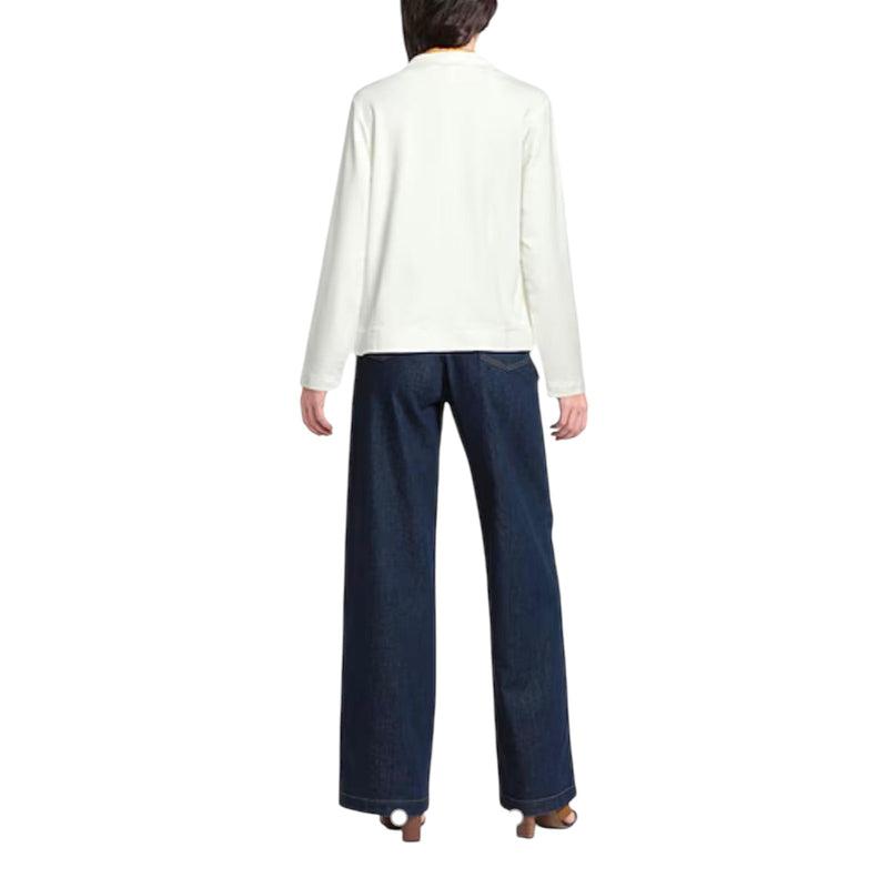 Giacche Donna Alpha Studio - Giacca M/L Felpa Apparel-Ad25 - Avorio