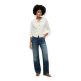 Cardigan Donna Tommy Hilfiger - Co Jersey Fine Gg C-Nk Ls Cardi - Avorio