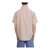 Camicie casual Uomo Calvin Klein - Linen Cotton S/S Shirt - Beige