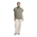 Gilet Donna RINO & PELLE - Quilted cape with zipper closure - Verde