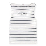 Canotte e top Donna Tommy Hilfiger - Classic Script Boat-Nk Top - Blu