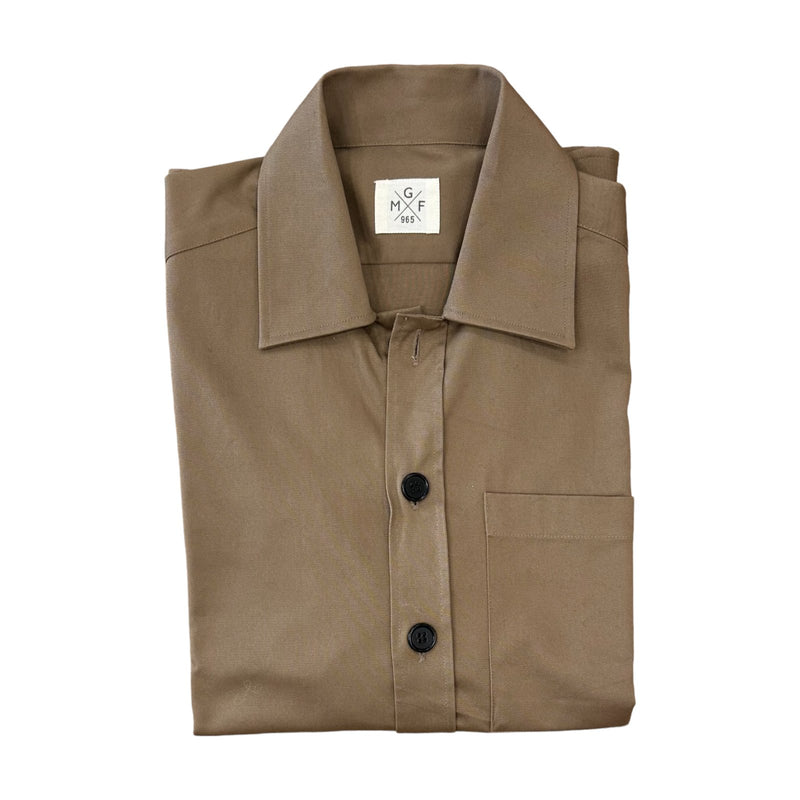 Camicie casual Uomo GMF965 - Giacca Camicia Con Tasche - Beige