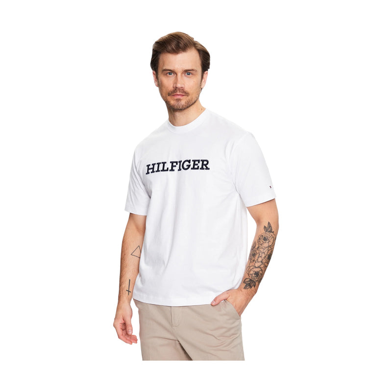 T-shirt Uomo Tommy Hilfiger - Monotype Embro Graph - Bianco