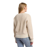 Maglioni Donna RINO & PELLE - Knitted V-neck sweater - Beige
