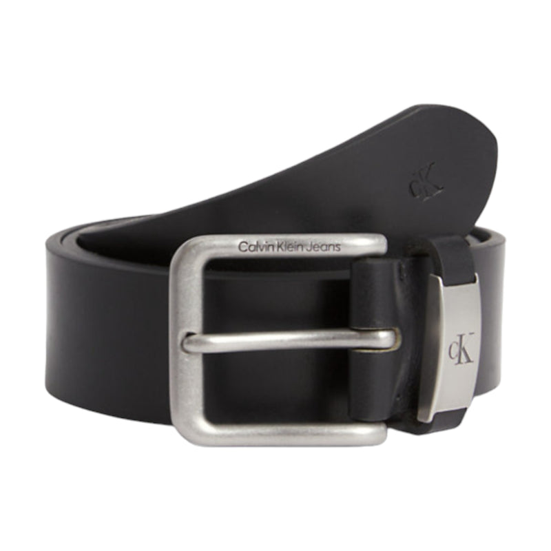 Cinture Uomo Calvin Klein - Ro Cl Met Loop Lthr Belt 40Mm - Nero