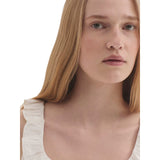 Canotte e top Donna nice things - Cotton Voule Ruffle Top - Bianco