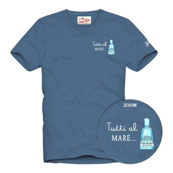 T-shirt Uomo Mc2 Saint Barth - Tshirt Man	Cotton Classic T Shirt - Avio