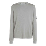 Maglie a manica lunga Uomo Calvin Klein - Washed Badge Waffle Ls Tee - Grigio