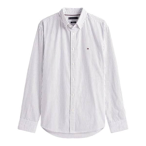 Camicie casual Uomo Tommy Hilfiger - Core Hairline Poplin Rf Shirt - Bianco