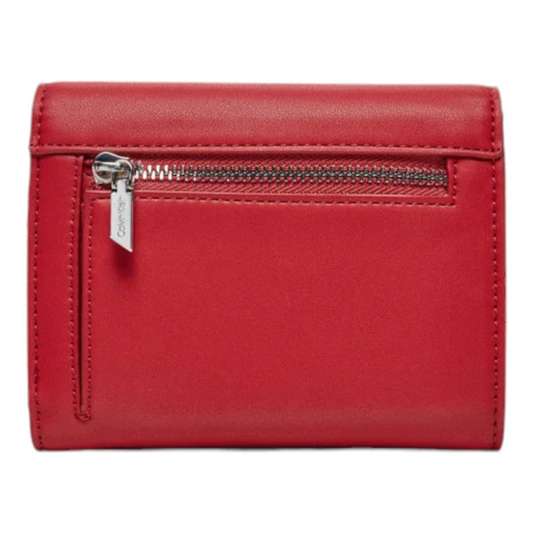 Portafogli Donna Calvin Klein - Ck Must Md Trifold W/Zip - Rosso