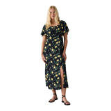 Vestiti casual Donna Levi's - Amara Column Flutter Slv Midi Dress - Nero