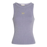 Canotte e top Donna Calvin Klein - Washed Woven Label Rib Tank Top - Lilla