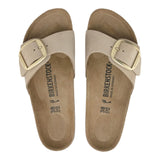 Sandali Unisex Birkenstock - Madrid Big Buckle Nubuck Leather - Beige