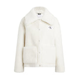 Giacche Donna Calvin Klein - Short Sherpa Jacket - Avorio