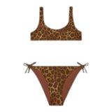Costumi a due pezzi Ragazza Mc2 Saint Barth - Taffy Crop Tank Bralette Bikini - Marrone