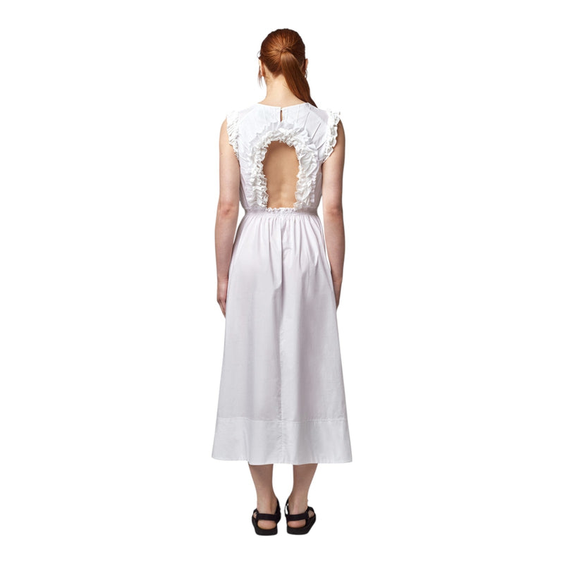 Vestiti casual Donna Alpha Studio - Abito Giro S/M Lungo Rouche - Bianco