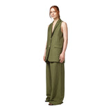 Gilet Donna Alpha Studio - Gilet Tailoring - Verde militare