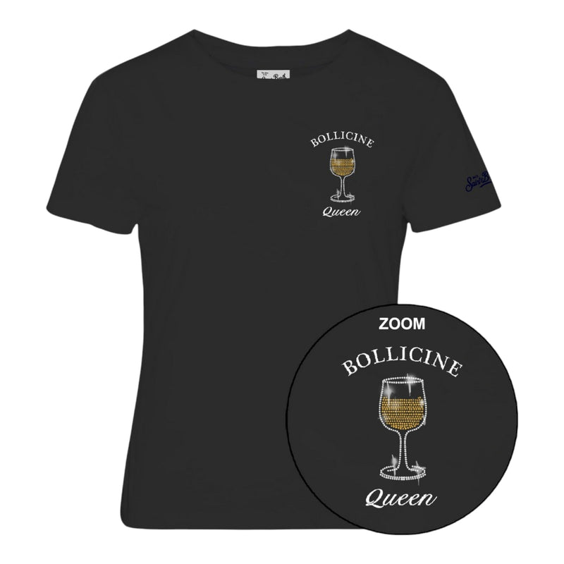 T-shirt Donna Mc2 Saint Barth - Emilie W Woman Cotton Crew Neck T-Shirt - Nero