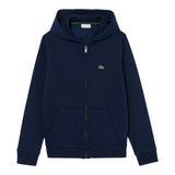 Felpe con cappuccio Ragazza Lacoste - Lcb Core Fleece Full Zip Hoodie - Blu