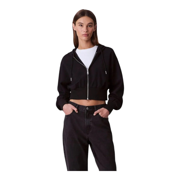 Giubbini Donna Calvin Klein - A- Punto Milano Fz Hoodie - Nero