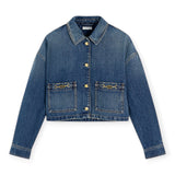 Giubbini Donna Tommy Hilfiger - Cropped Jacket Cam Mid - Denim