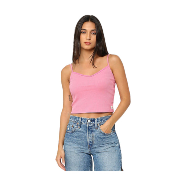 Canotte e top Donna Levi's - Dry Goods Waffle Tank - Rosa