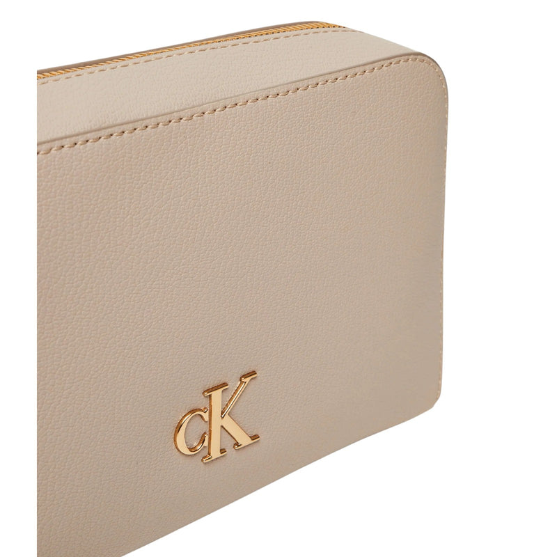 Borse a tracolla Donna Calvin Klein - Minimal Monogram Ew - Beige