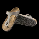 Sandali Unisex Birkenstock - Gizeh Birko-Flor Nubuck - Grigio