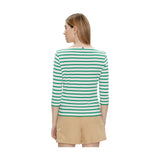 Maglie a manica lunga Donna Tommy Hilfiger - New Cody Slim Boat-Nk 3/4Slv - Verde