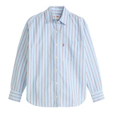 Camicie Donna Levi's - Harlie Boyfriend Shirt Hug Stripe Chambr - Blu