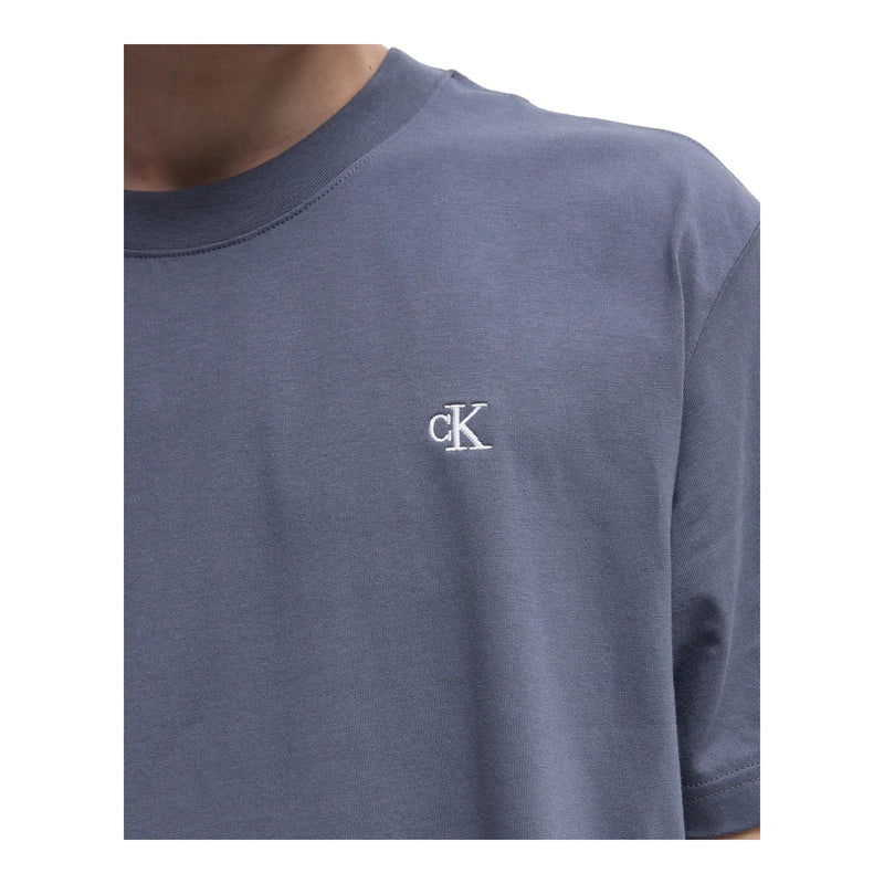 T-shirt Uomo Calvin Klein - Serif Font Graphic Tee - Indaco