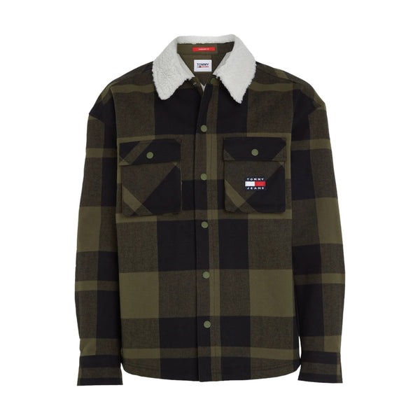 Giubbini Uomo Tommy Hilfiger - Tjm Check Sherpa Lin - Verde