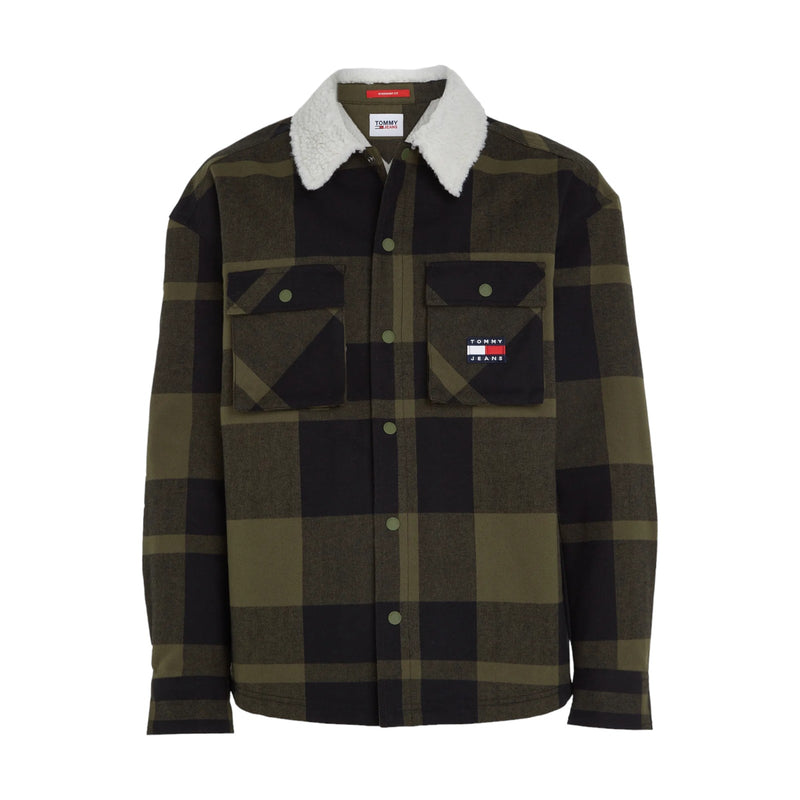 Giubbini Uomo Tommy Hilfiger - Tjm Check Sherpa Lin - Verde