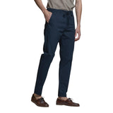 Pantaloni Uomo Impure - Chino Long Slim Popeline Canvas F/D - Blu